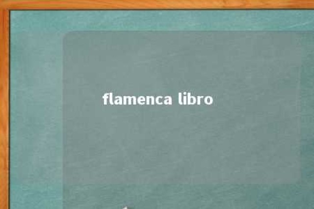 flamenca libro 