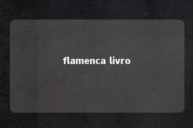 flamenca livro 