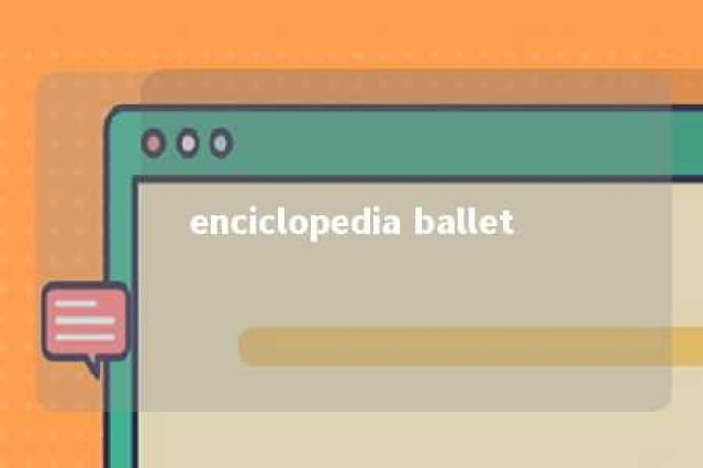 enciclopedia ballet 