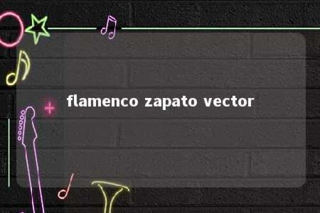 flamenco zapato vector 