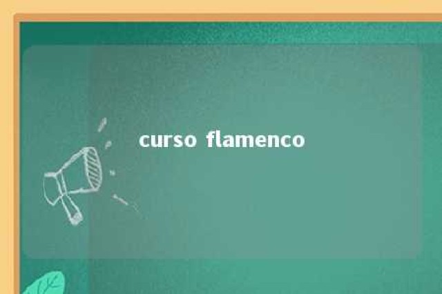 curso flamenco 