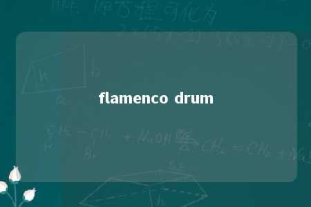 flamenco drum 