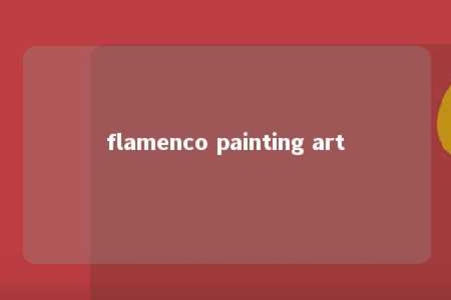 flamenco painting art 