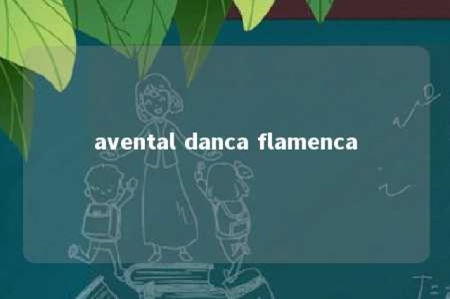 avental danca flamenca 