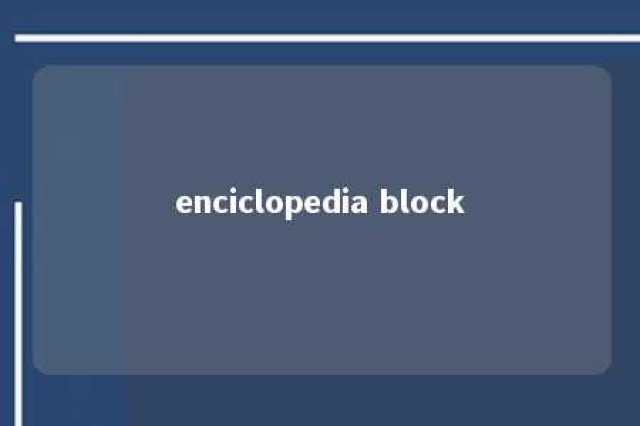 enciclopedia block 