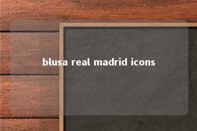 blusa real madrid icons 