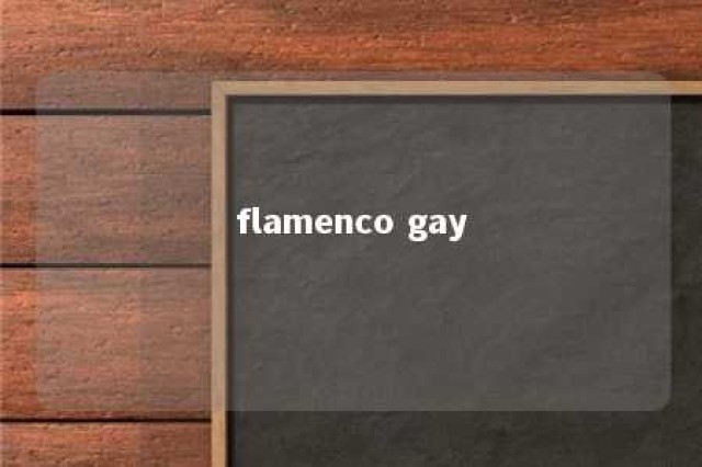 flamenco gay 