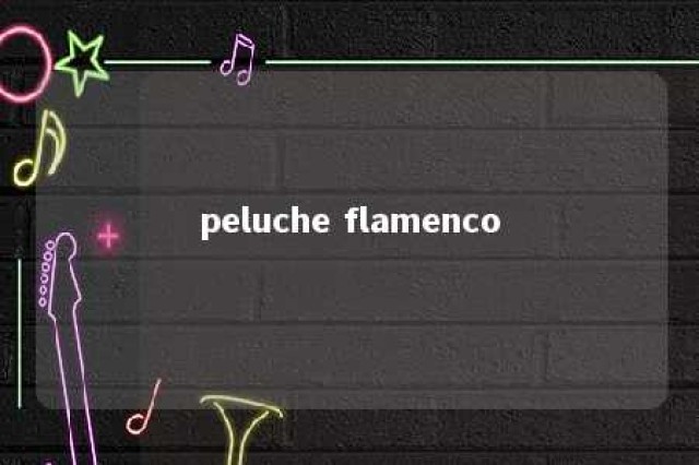 peluche flamenco 