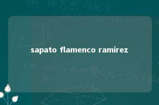 sapato flamenco ramirez 