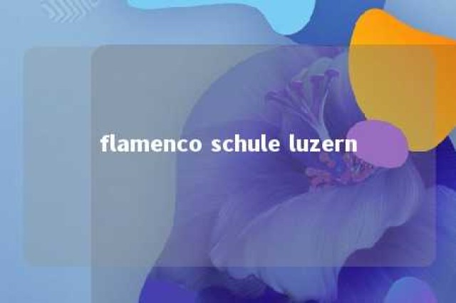 flamenco schule luzern 