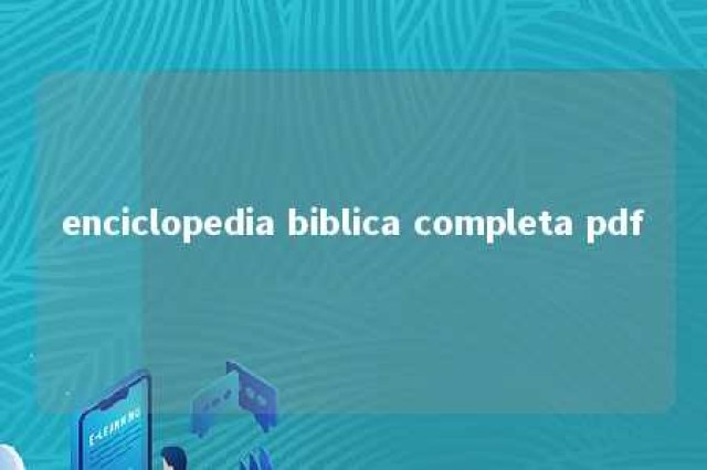 enciclopedia biblica completa pdf 