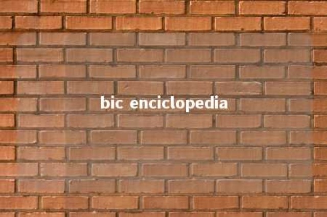 bic enciclopedia 