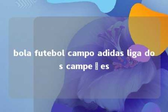 bola futebol campo adidas liga dos campeões 