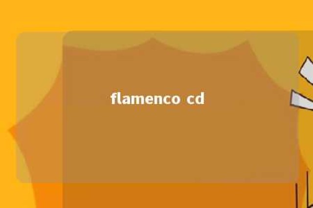 flamenco cd 