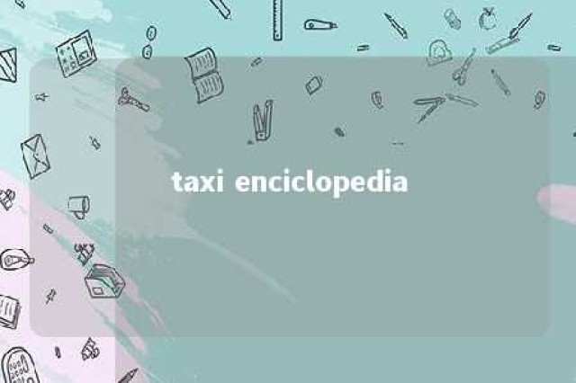 taxi enciclopedia 