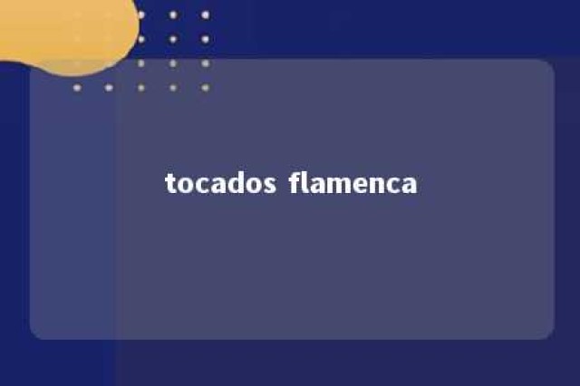 tocados flamenca 