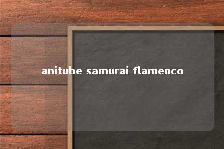 anitube samurai flamenco